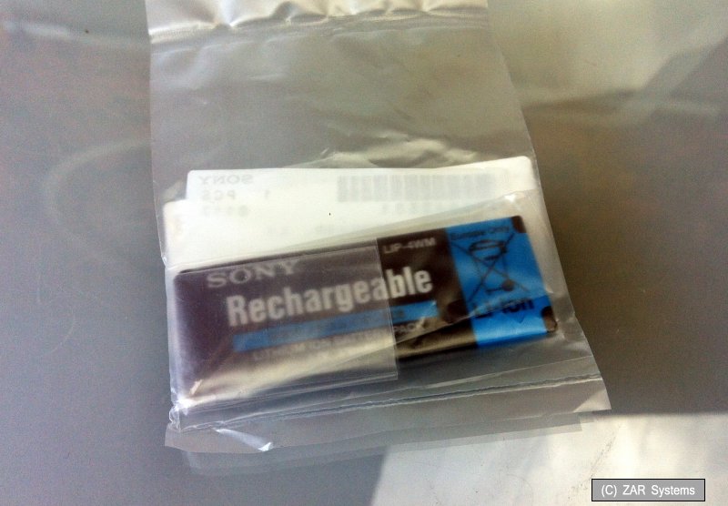 Original Sony Battery Battery LIP4WM for Minidisc MZNH1 and MZRH1