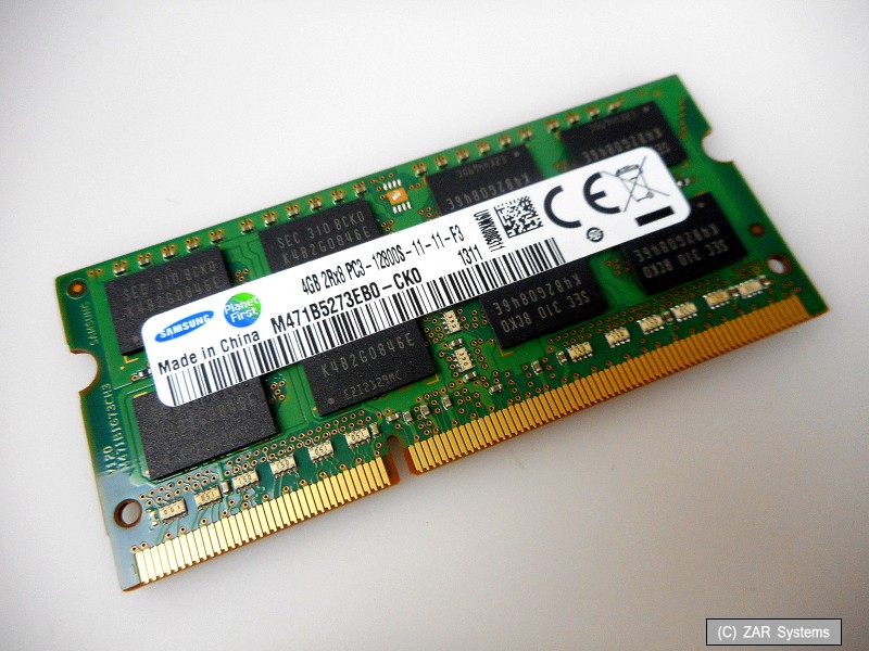 4GB RAM Samsung M471B5273DH0-CK0 DDR3 PC3-12800, 1600MHz 204 PIN