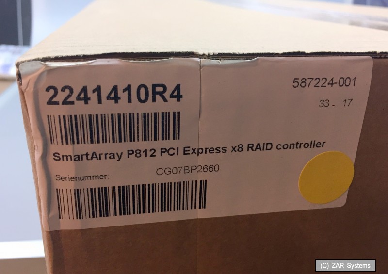 HPE Smart Array P824i-p MR Internal Plug-in 6-Port RAID-Controller 12G SAS with 4GB Cache - 870658-B21 (HP