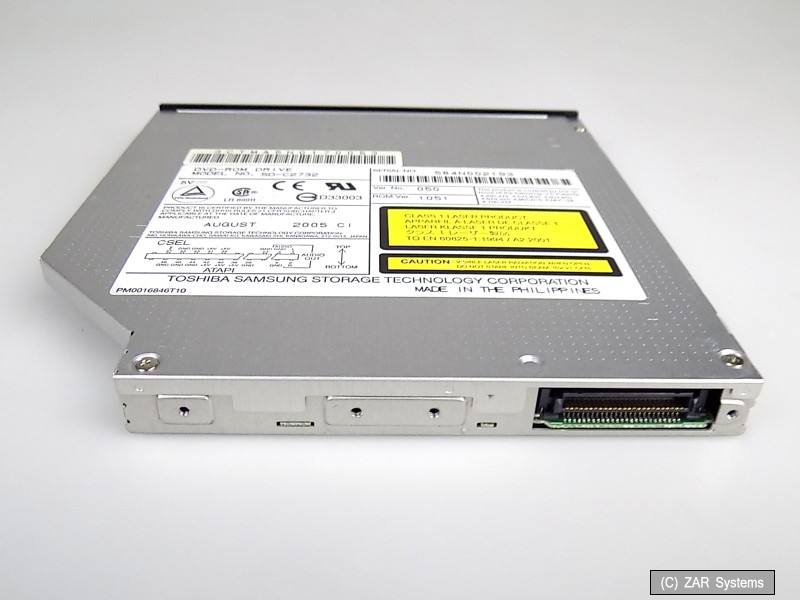 Toshiba SDC2732 CDROM DVDROM Drive Drive Slimline Laptop IDE Black
