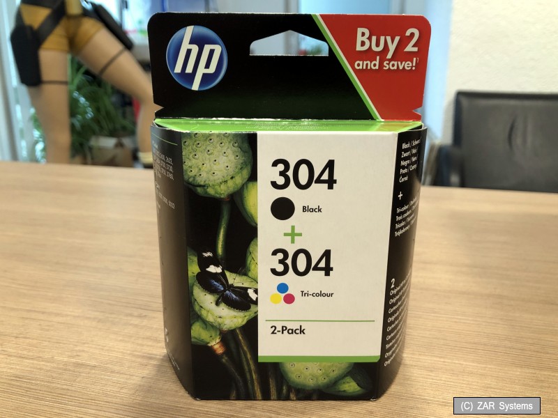 HP 304 Tintenpatronen – 2x Schwarz + 2x Farbe, Original HP Qualität